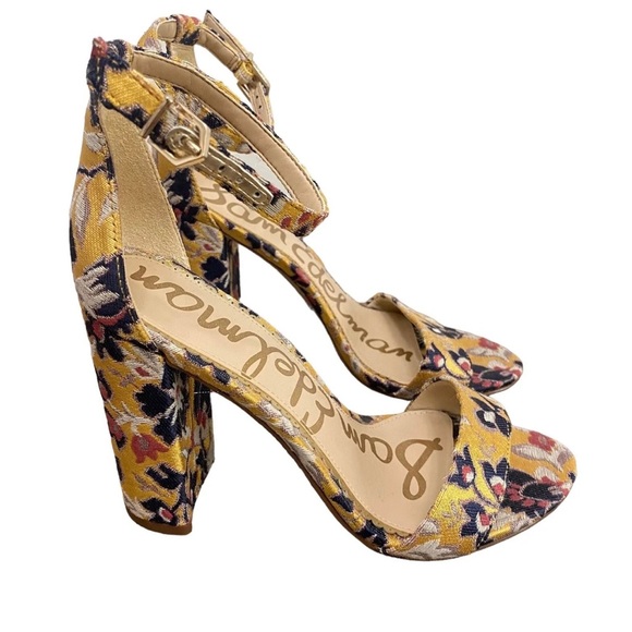 NIB SAM EDELMAN YARO OPEN-TOE BLOCK HEEL SANDALS - Picture 1 of 5